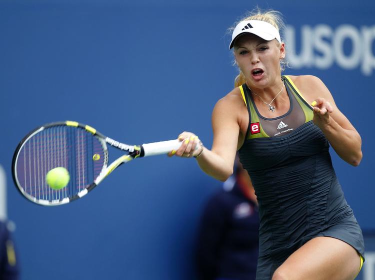 solidt. Caroline Wozniacki skulle bruge lidt tid til at finde tilbage på ret spor mod Greta Arn efter en lille kamppause. Men danskeren afviste sikkert den 31-årige veteran. Arkivfoto. 