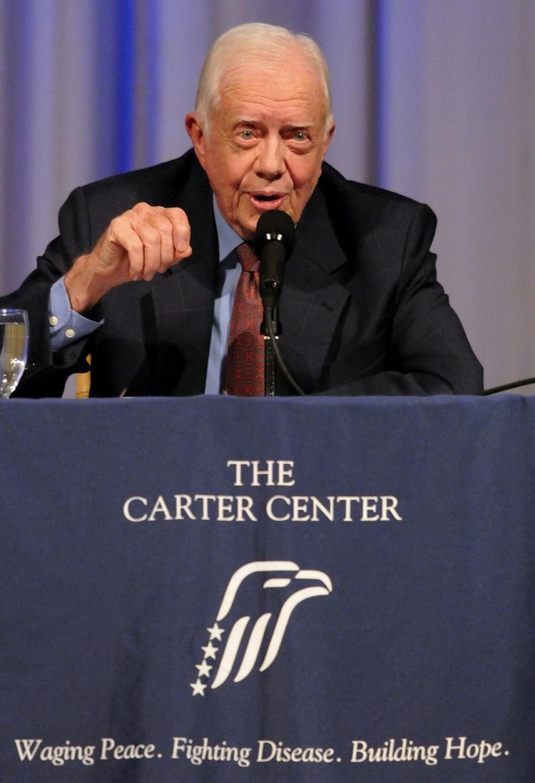 Aktiv. Jimmy Carter fotograferet i september, kort tid efter han havde foretaget en diplomatisk rejse til Nordkorea. 