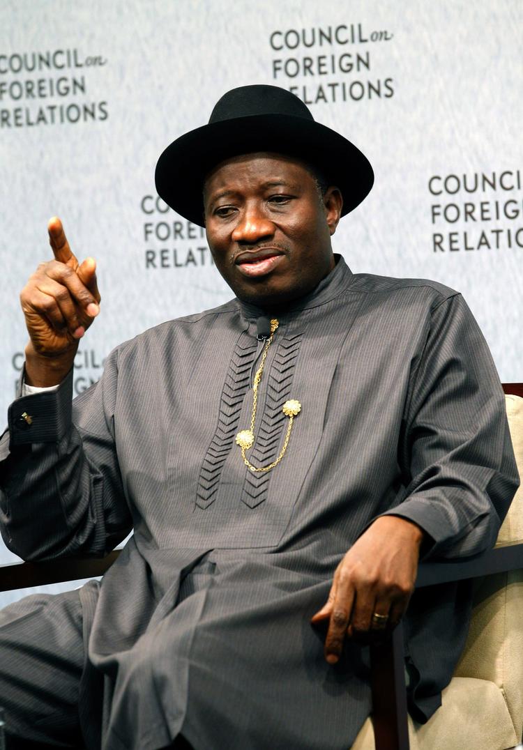 Nigerias præsident Goodluck Jonathan fordømmer gidseldramaet 