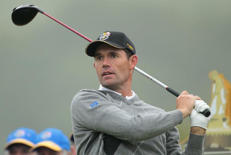 Satsning. Den skotske holdkaptajn Colin Montgomerie udtog Padraig Harrington (billidet) frem for engelske Paul Casey. Det er ikke faldet i god jord alle steder. Arkivfoto. 