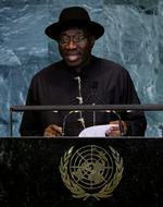 Præsident Goodluck Jonathan kan ånde lettet op, efter at de femten skolebørn er blevet frigivet. 