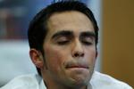 Forsvarstale. Alberto Contador indkaldte i går til pressemøde, hvor han bedyrede sin uskyld. 