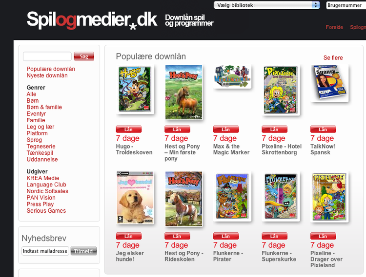 Siden juni sidste år har alle kunne læse anmeldelser af nye spil skrevet af bibliotekarer på spilogmedier.dk - nu lukker siden pga. manglende tilslutning. Det er dog stadig muligt at "downlåne" spil fra siden. 