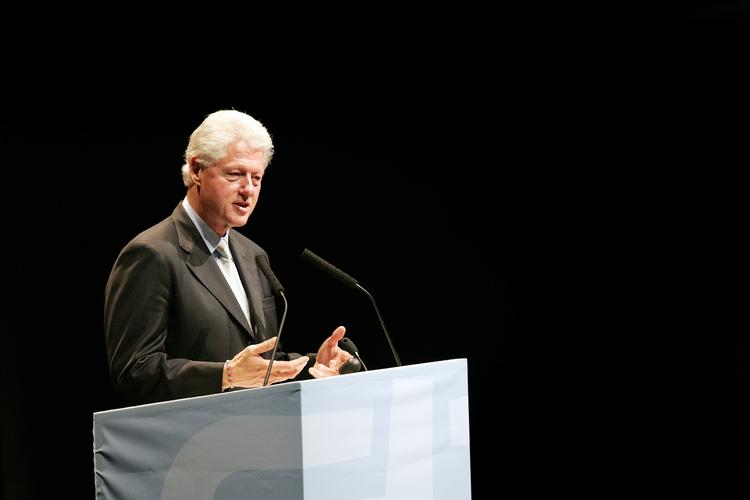 En noget tungere Bill Clinton under sit besøg i Frederikshavn tilbage i 2006. 