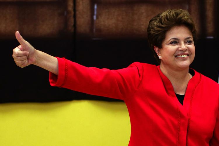 sejrsikker. Meningsmplinger tyder på, Dilma Rousseff kan blive Brasiliens første kvindelige præsident allerede i første valgrunde. 