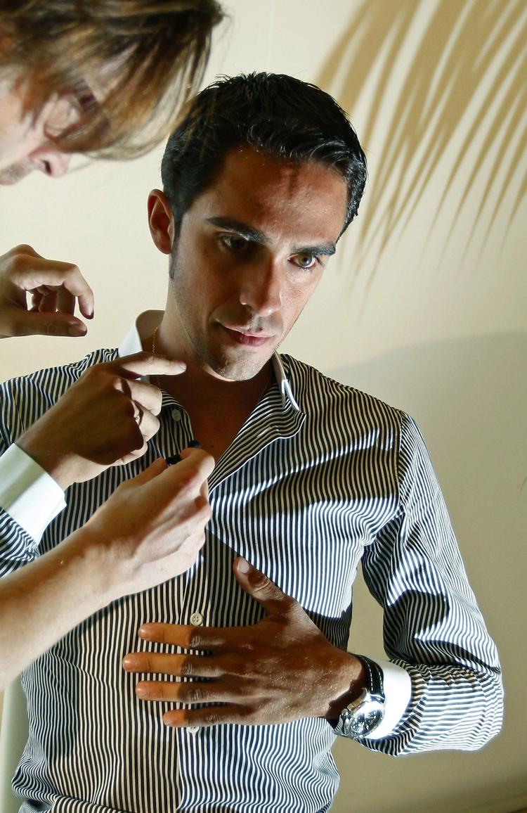 bøf. Alberto Contador fastholder sin forklaring om, at han er blevet dopet gennem indtagelse af en spansk bøf, selv om eksperter betvivler forklaringen. Arkivfoto. 