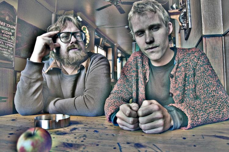 Jacob Bellens (tv.) og Anders Mathiasen er de to faste medlemmer af gruppen Murder. To mænd med mystiske ord på samvittigheden. 