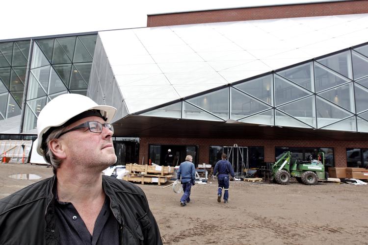 Chefen. Direktøren for 'Kulturværftet' i Helsingør Michael Fock da han i fredags viste rundt. 