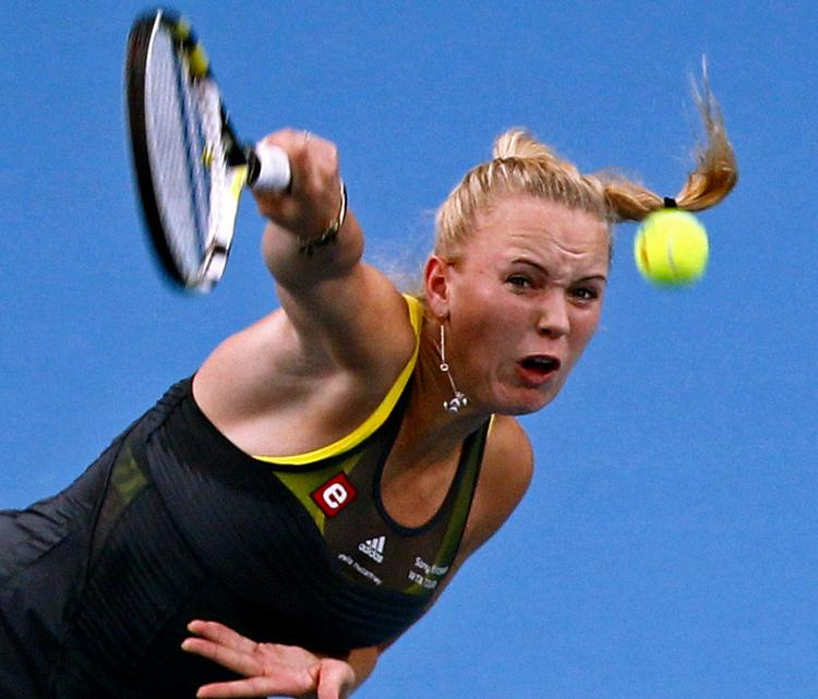 regn. Caroline Wozniacki må vente på, at regnen stilner af i Beijing, hvor danskeren i dag spiller finale i China Open. Arkivfoto. 
