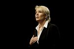 Lærestreg. Lene Espsersen på de konservatives landsmøde i weekenden, hvor hun blandt andet sagde, at hun har fået en lærestreg i mailsagen. 