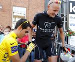 dopingmistanke. Alberto Contador og Michael Rasmussen genoplivede lidt af duellen fra Tour de France 2007, da de to ryttere var med til gadeløb i Herning  i sommer. Arkivfoto. 