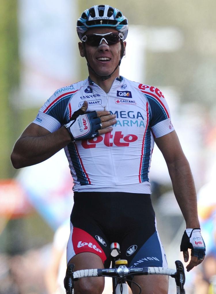 strejke. Philippe Gilbert har gjort sig til talsmand for en mindre markering af rytternes utilfredshed med påstande om, at hele feltet af ryttere er dopet. Arkivfoto. 