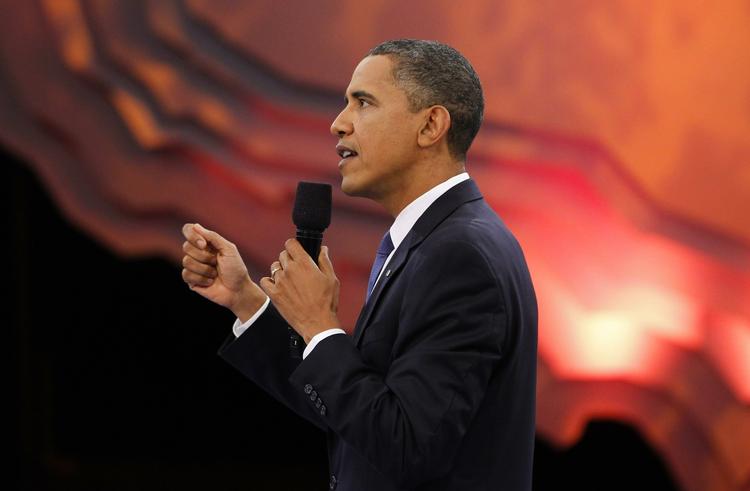 Valgkamp. »Vi er alle Guds børn«, sagde Barack Obama, da han blev spurgt til homoseksualitet. 