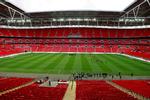 finalearena. En VM-turnering i England vil formentlig blive afsluttet med kampen om guldet på Wembley Stadium. Arkivfoto. 