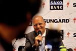 Lettet. Holdejer Bjarne Riis kan stole på, at hans hovedsponsor ikke stikker halen mellem benene på grund af dopinganklagerne mod Alberto Contador. Arkivfoto. 