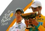 2010. Om Andy Schleck i 2011 får mulighed for revanche mod Alberto Contador er fortsat tvivlsomt. Der er endnu ikke faldet en afgørelse i Contadors dopingsag. ARkivfoto. 
