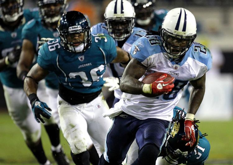 storsejr. Chris Johnson sørgede for kampens sidste touchdown. 