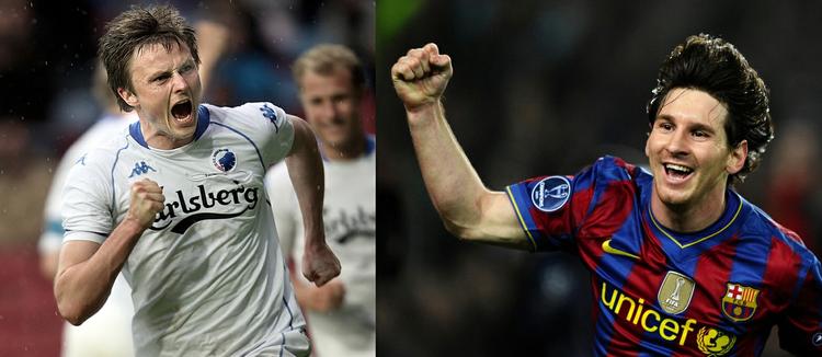mestermøde. William Kvist bliver en af FCK's nøglespillere mod verdens bedste, Lionel Messi. 