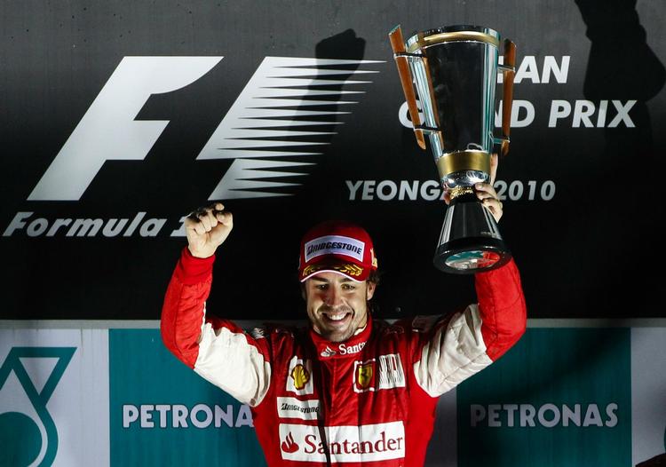 Førerhund. Med sejren i Korea ligger Fernando Alonso nummer et. 