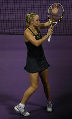 våben. Wozniacki spiller formentlig med en ny ketsjer i 2011. 