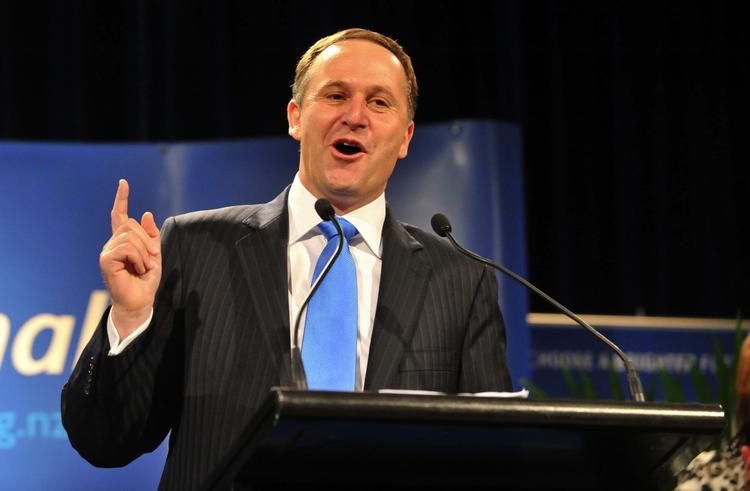 Sejr. Premierminister John Key fik overtalt filmstudiebosserne fra Warner Bros. til at optage den forventede milliardsucces 'Hobbitten' i New Zealand. Arkivfoto. 