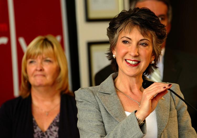 Udfordrer. Carly Fiorina – tidligere administrerende direktør for gigantvirksomheden Hewlett-Packard - er republikanernes bud i det tætte senatsvalg i Californien. 