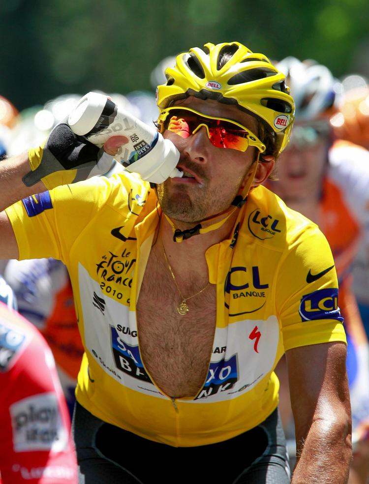 tempokongen. Fabian Cancellara er tabt for Bjarne Riis, som dog angiveligt har fået en pæn overgangssum for schweizeren. Arkivfoto. 