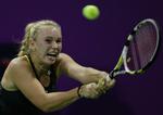 viljestærk. Caroline Wozniacki har bidt sig fast i verdenstoppen med et højt bundniveau, stor løbevillighed og godt baglinjespil. 