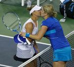 revanchemøde. Vera Svonareva (t.v.) tabte US Open-finalen i år til Kim Clijsters. 