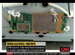 Attrap. Denne indretning blev fundet inden i en printerpatron ifølge CNN. 