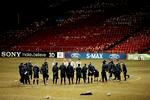 Træning. FCK's træning i Parken dagen inden kampen mod Barcelona. 