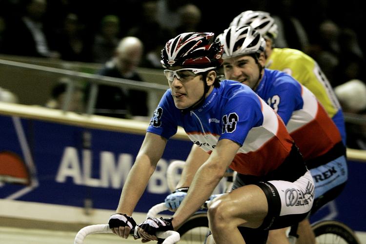 Marc Hester i aktion på velodromen i Ballerup. I denne uge har den unge dansker stor succes i Italien. 