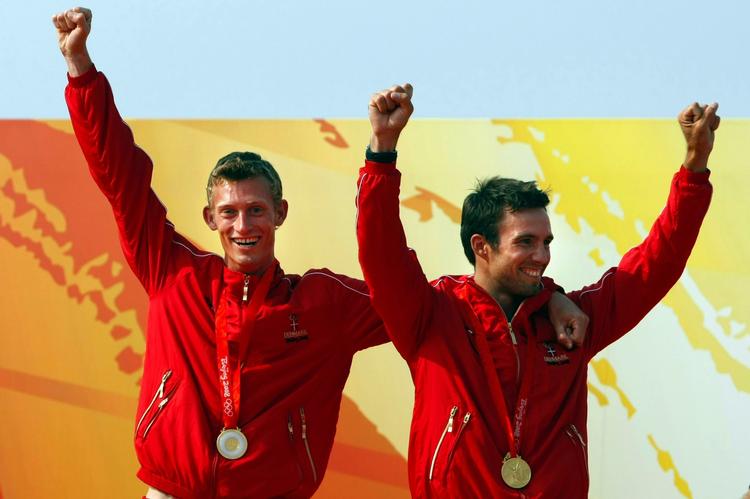 comeback. Jonas Warrer (t.h.) vil igen have fat i noget olympisk guld. Arkivfoto. 