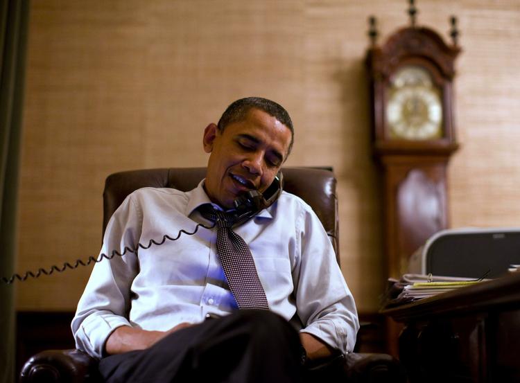Taberen. Præsident Obama måtte på valgaftenen tage røret og ringe til valgets store vinder, John Boehner, der bliver ny flertalsleder i Repræsentanternes Hus. 