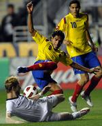 action. Goodson i aktion for USA i en landskamp mod Colombia for en måned siden. Arkivfoto. 