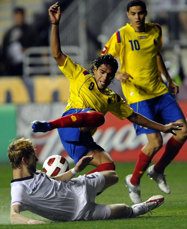 action. Goodson i aktion for USA i en landskamp mod Colombia for en måned siden. Arkivfoto. 