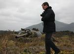 Medvedev. Russian President Dmitry Medvedev visits one of the Russian-held islands claimed by Japan, at the southern Kurils, on Monday, Nov. 1, 2010. 