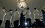LOVARBEJDE. Præsident Obama under møde med læger og sundhedseksperter op til sundhedsreformens fremlæggelse. Arkivfoto. 