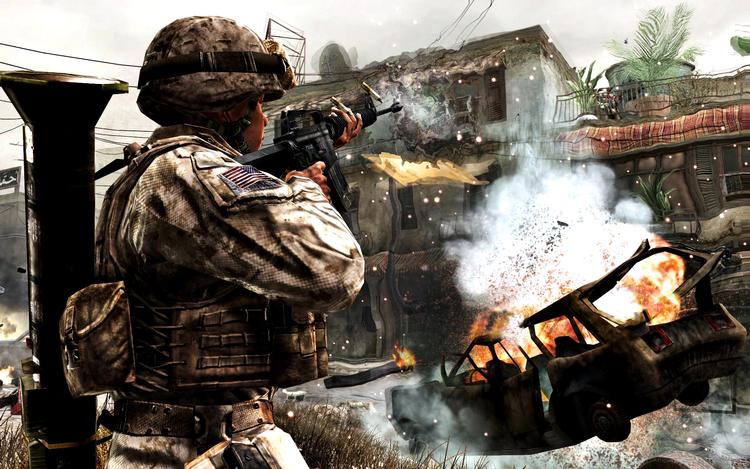 Vildt. Drenge spiller mere end piger. Hver tredje foretrækker actionspil i stil med som her 'Call of Duty', også selv om de ofte ikke er gamle nok. PR-foto 
