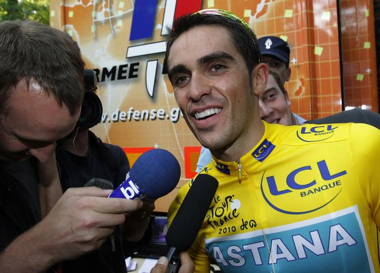 Håbefuld. Sådan så Contador ud efter en af årets mange triumfer, og nu vender smilet tilbage til spanieren. 