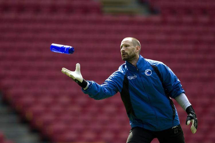 reserve. Johan Wiland har en anden rolle i FCK end på det svense landshold. 