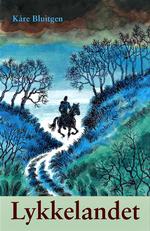 Dåd. Kåre Bluitgen skriver blodigt, næsten kvalmende om Niels Ebbesens 'dåd' i 'Lykkelandet'.  Tegning: Palle Bregnhøi 