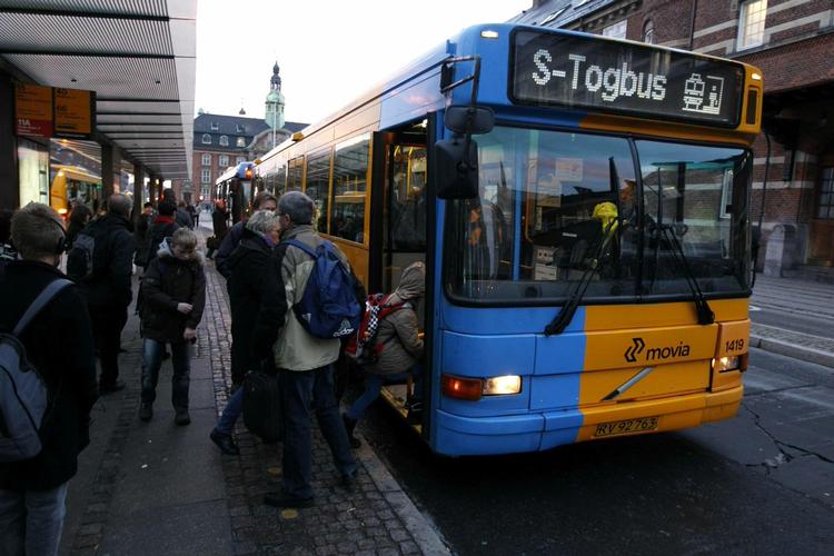 Mylder. DSB har sat togbusser ind mellem Østerport og København Ø. 