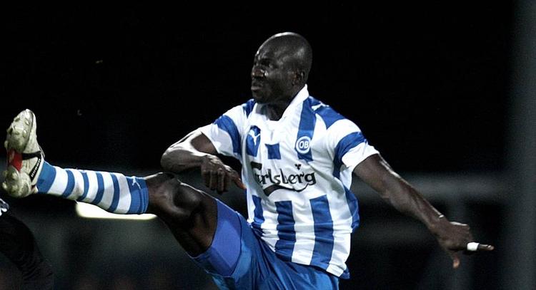 kamphane. Demba-Nyrén (billedet) og  holdkammeraten Traoré gik lidt for hårdt til den tidligere i dag. 