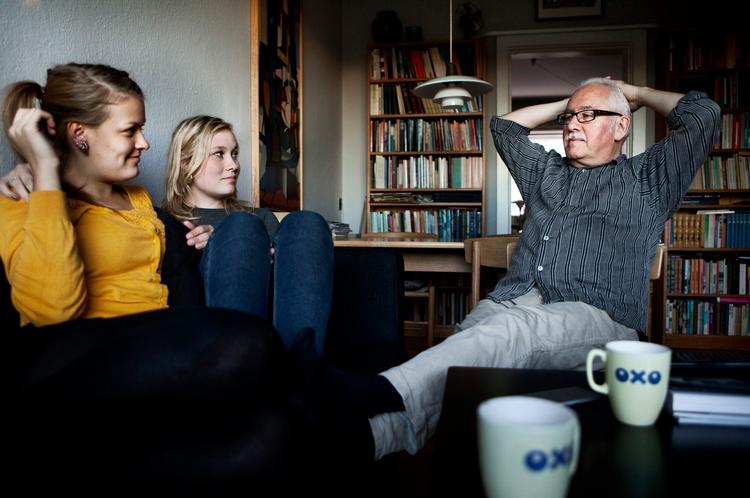 Onkel til to. »Jeg glæder mig til også at følge pigerne fremover«, fortæller Søren Hansen, som betragter Liva og Renna næsten som sine egne børn. De børn, han ikke selv har fået. 