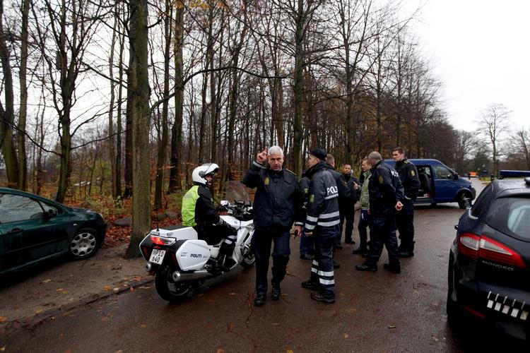 Gerningssted. Joggeren blev beskudt under en løbetur i Bernstorffsparken i Gentofte. 