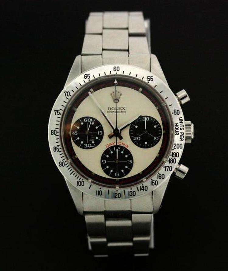 Auktion. Et af Bernard Madoffs Rolex-ure, der var under hammeren i New York. 