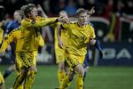 Feststarter. Morten Rasmussen (th.) grundlagde Horsens-triumfen over Brøndby med sin scoring til 1-0. 