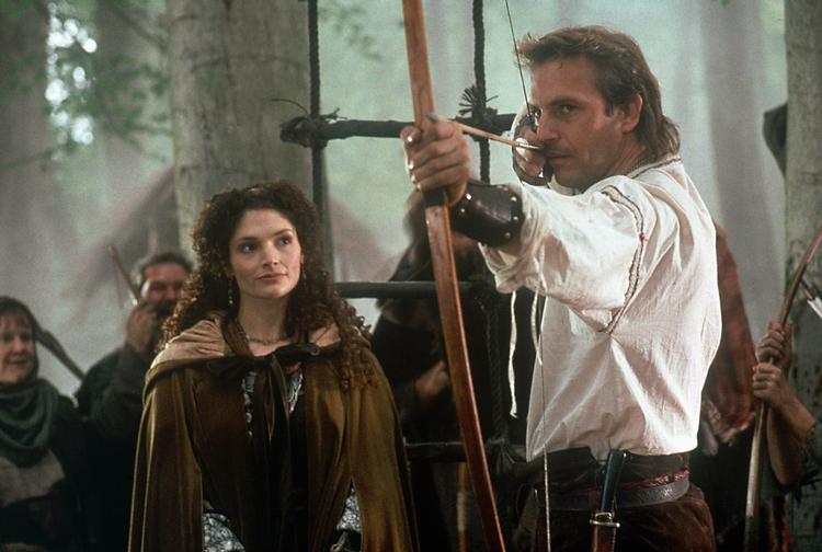 Legende. Utallige gange er Robin Hood blevet foreviget på film. Her er det med Kevin Costner som Robin og Mary Elizabeth Mastrantonio som den smukke lady Marian. 