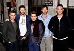 Take Thats nye album er både langt bedre end frygtet og langt bedre end forventet. Fra venstre Gary Barlow, Howard Donald, Mark Owen, Jason Orange - og ikke mindst Robbie Williams. 